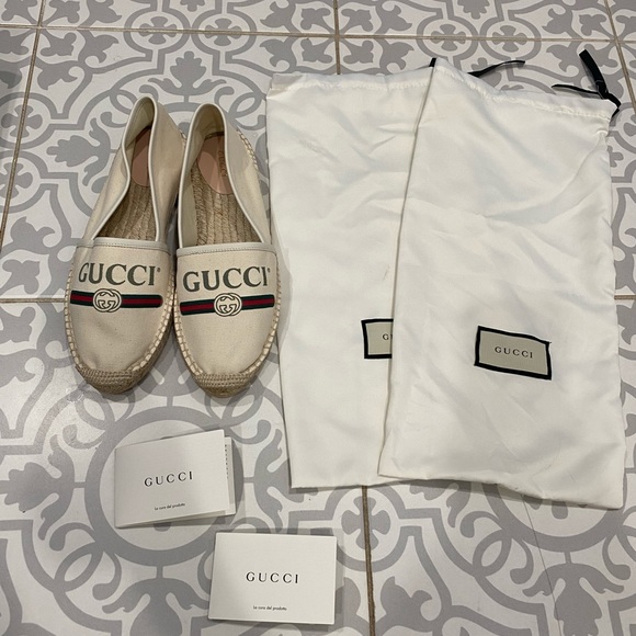 Gucci Logo Canvas Espadrilles - Picture 8 of 9